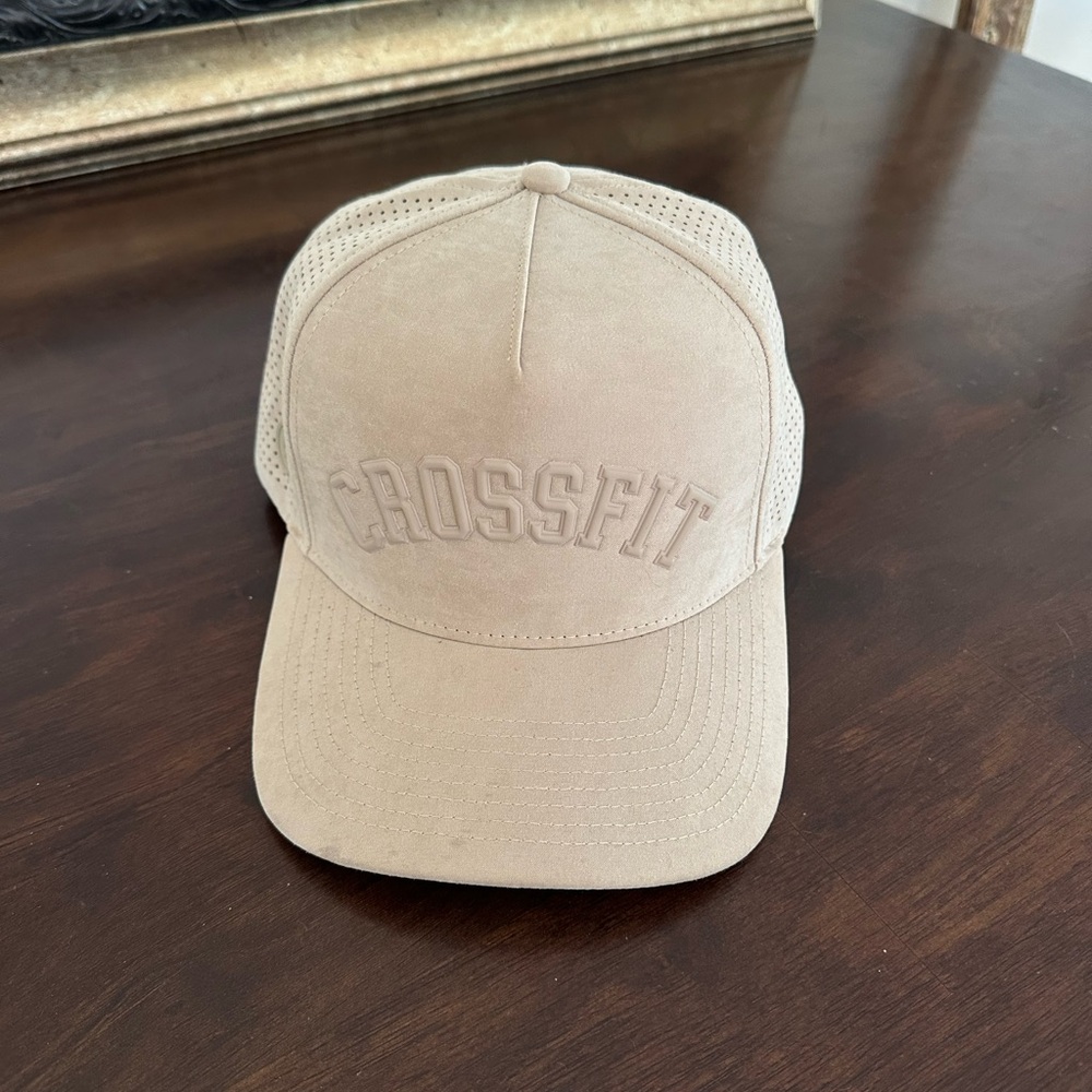 CrossFit Simil Suede Beige Baseball Cap